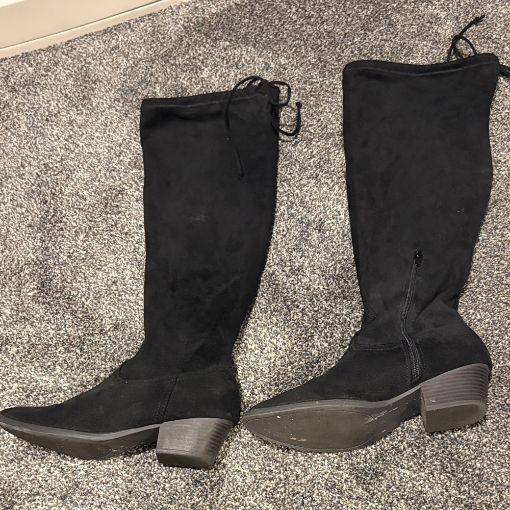 SO Black Over the Knee Boots